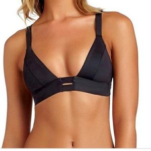 Vitamin A Neutra Bralette Bikini Top Black S NWOT